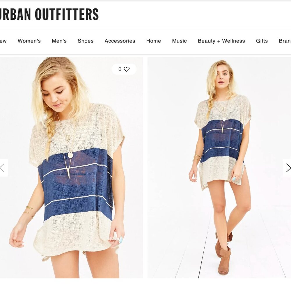 UO Ecote Bondi Tunic Top S